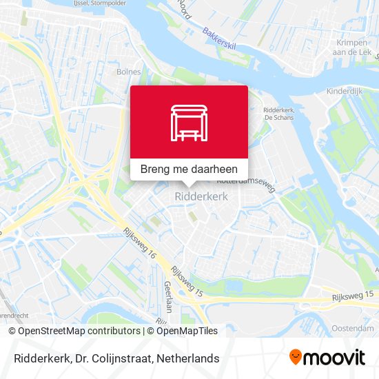 Ridderkerk, Dr. Colijnstraat kaart