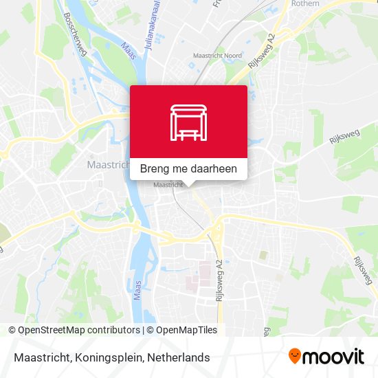 Maastricht, Koningsplein kaart
