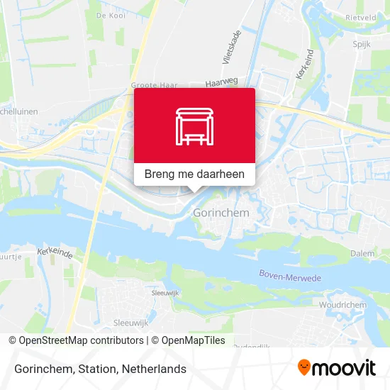 Gorinchem, Station kaart