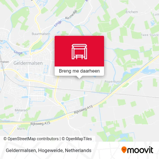 Geldermalsen, Hogeweide kaart