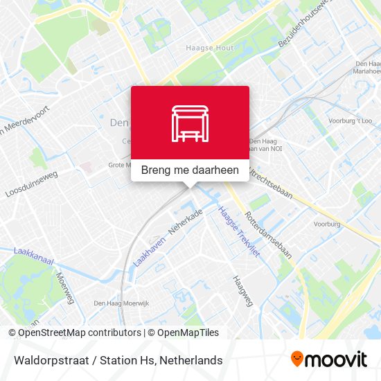 Waldorpstraat / Station Hs kaart