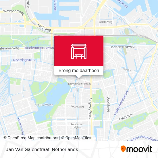 Jan Van Galenstraat kaart