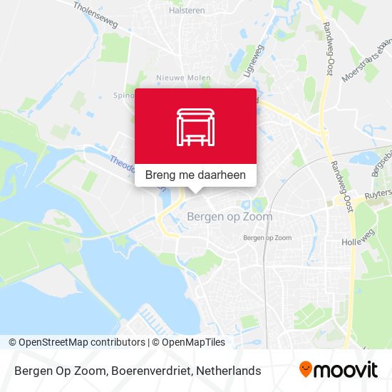 Bergen Op Zoom, Boerenverdriet kaart