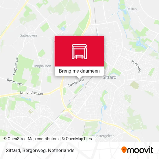 Sittard, Bergerweg kaart