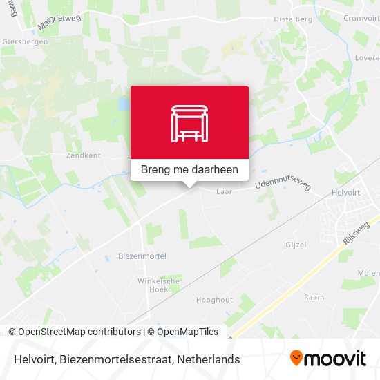 Helvoirt, Biezenmortelsestraat kaart