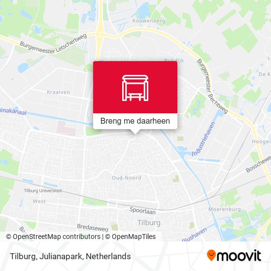 Tilburg, Julianapark kaart