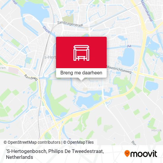 'S-Hertogenbosch, Philips De Tweedestraat kaart