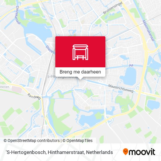 'S-Hertogenbosch, Hinthamerstraat kaart