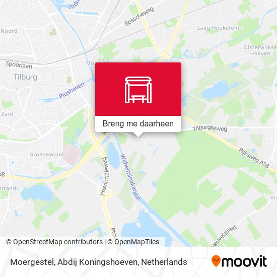 Moergestel, Abdij Koningshoeven kaart