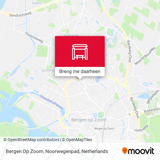 Bergen Op Zoom, Noorwegenpad kaart