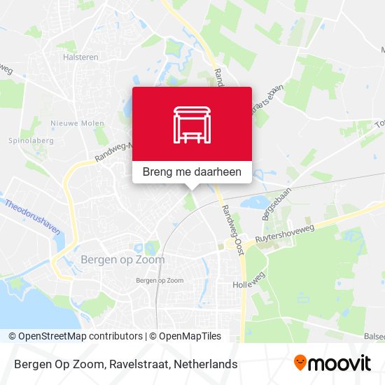 Bergen Op Zoom, Ravelstraat kaart