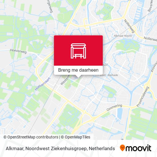 Alkmaar, Noordwest Ziekenhuisgroep kaart