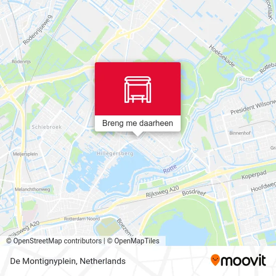 De Montignyplein kaart