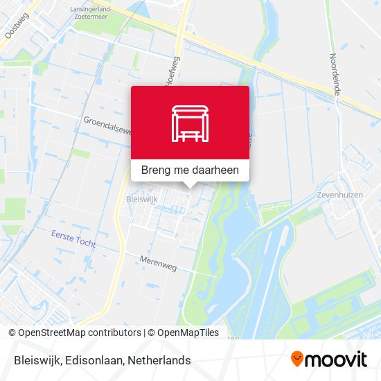 Bleiswijk, Edisonlaan kaart