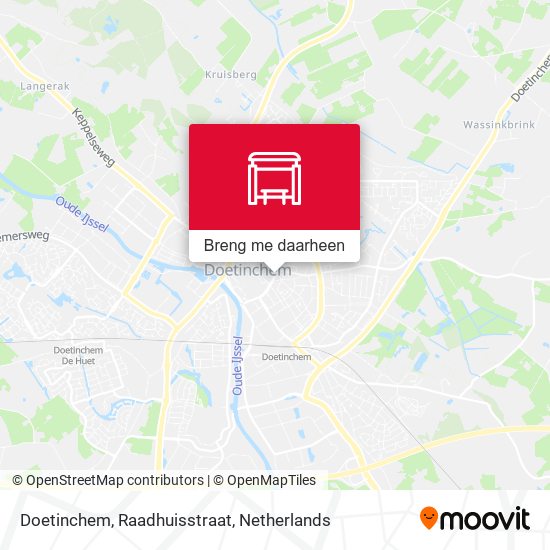 Doetinchem, Raadhuisstraat kaart