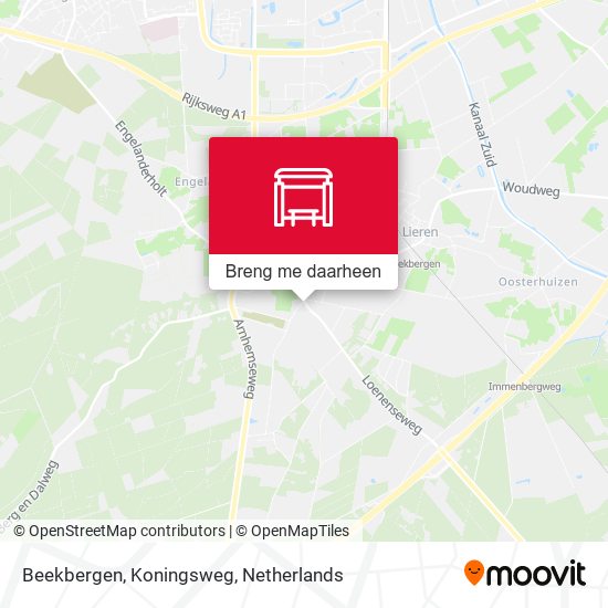 Beekbergen, Koningsweg kaart