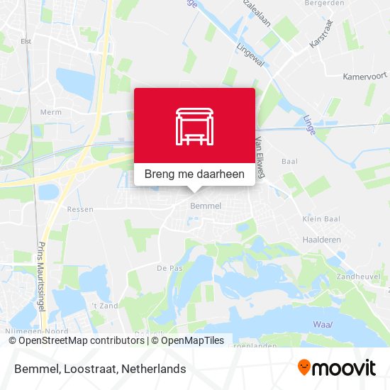 Bemmel, Loostraat kaart