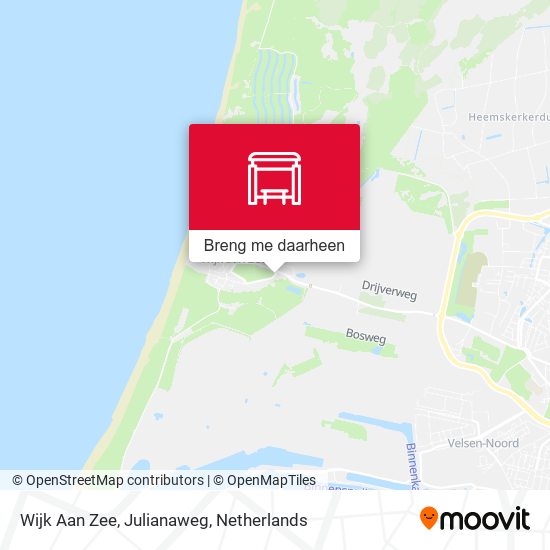 Wijk Aan Zee, Julianaweg kaart