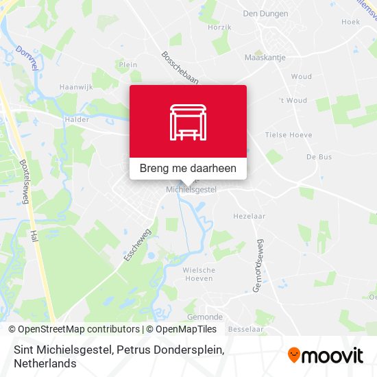 Sint Michielsgestel, Petrus Dondersplein kaart