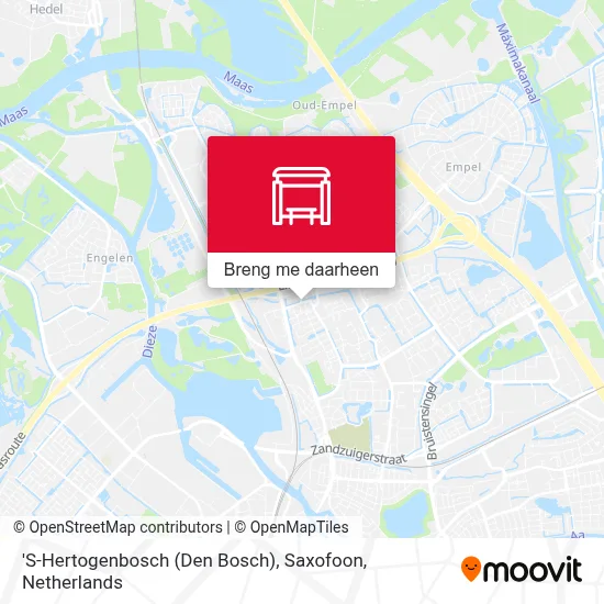 'S-Hertogenbosch (Den Bosch), Saxofoon kaart