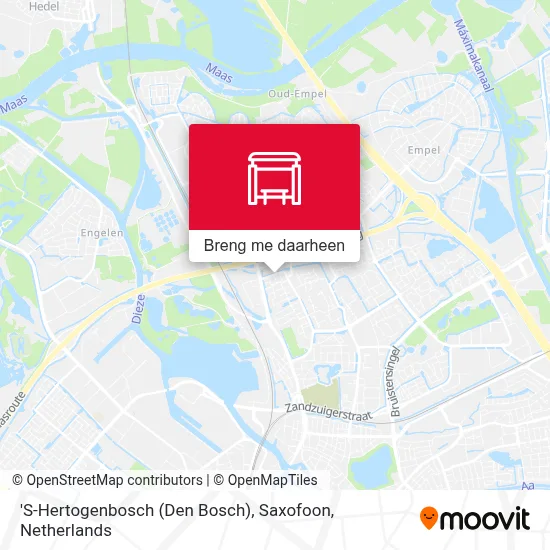 'S-Hertogenbosch (Den Bosch), Saxofoon kaart