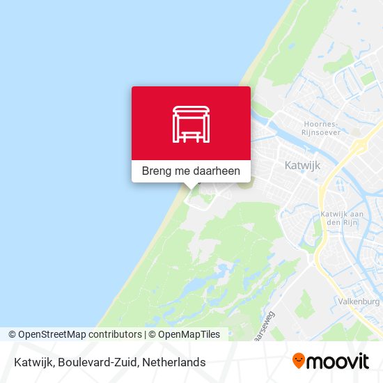 Katwijk, Boulevard-Zuid kaart