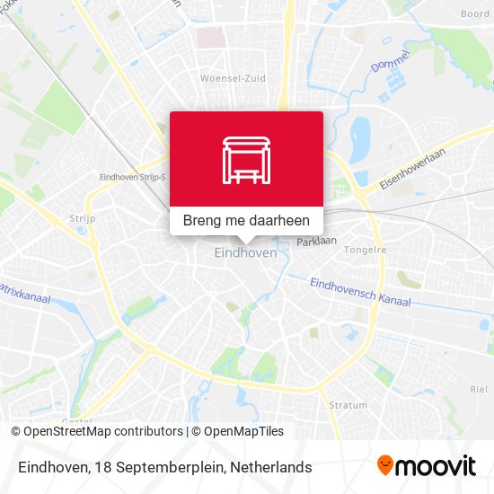 Eindhoven, 18 Septemberplein kaart