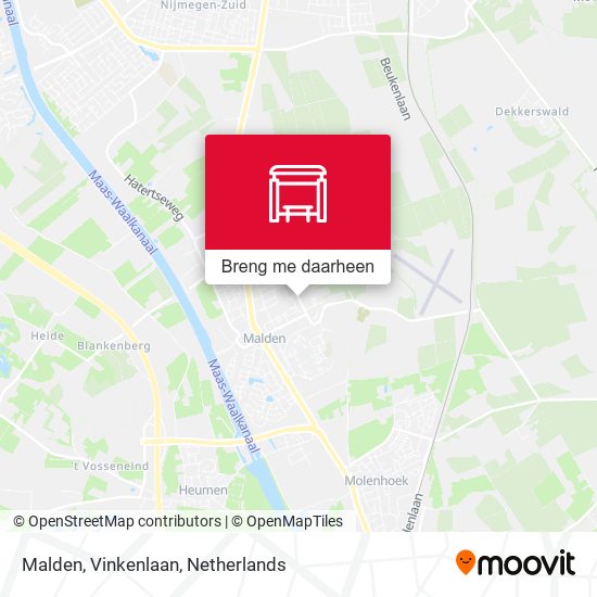 Malden, Vinkenlaan kaart