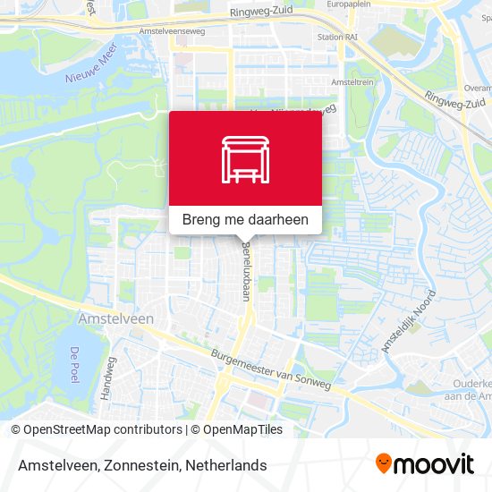 Amstelveen, Zonnestein kaart