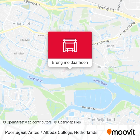Poortugaal, Antes / Albeda College kaart