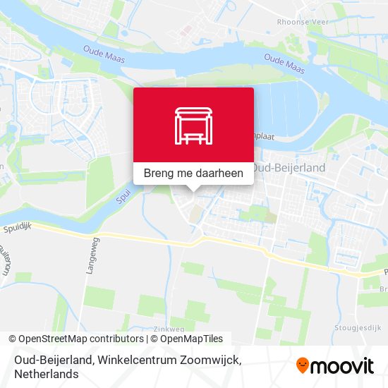 Oud-Beijerland, Winkelcentrum Zoomwijck kaart