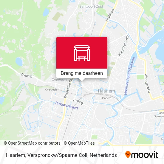 Haarlem, Verspronckw / Spaarne Coll kaart