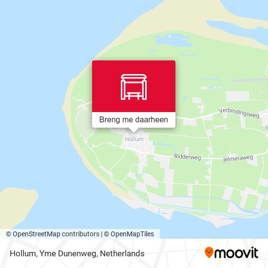 Hollum, Yme Dunenweg kaart