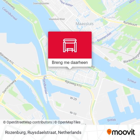 Rozenburg, Ruysdaelstraat kaart