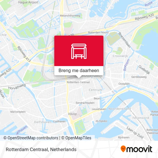 Rotterdam Centraal kaart