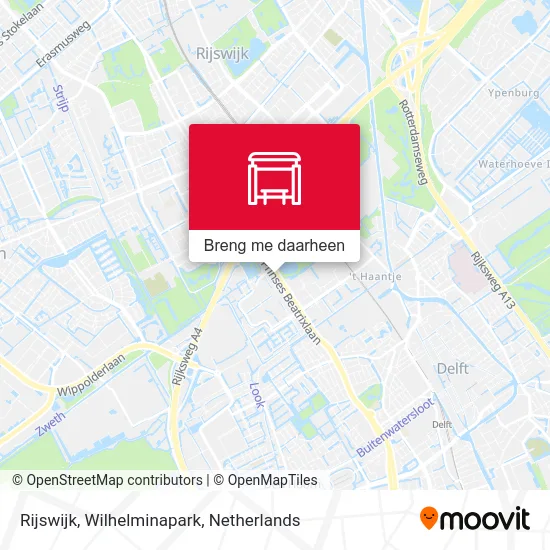 Rijswijk, Wilhelminapark kaart