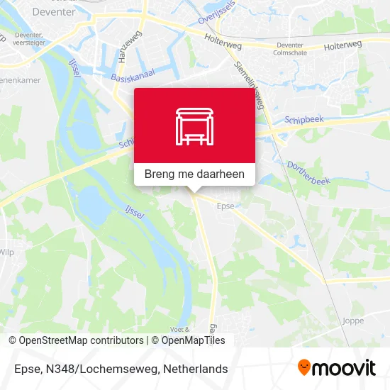 Epse, N348/Lochemseweg kaart