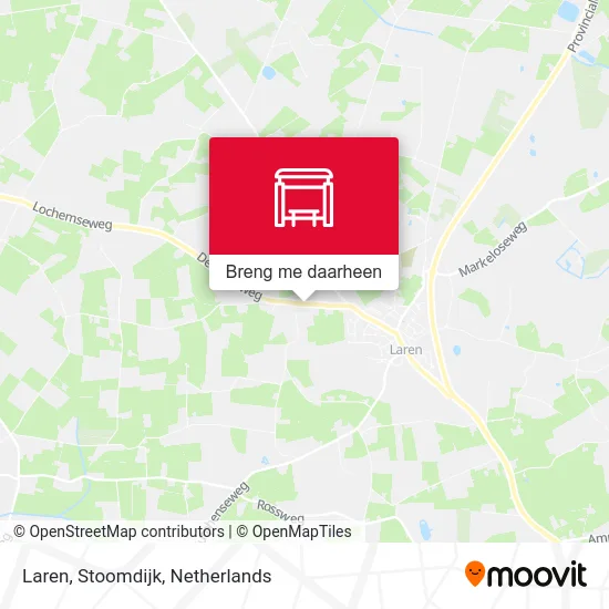 Laren, Stoomdijk kaart