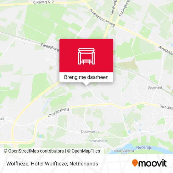 Wolfheze, Hotel Wolfheze kaart