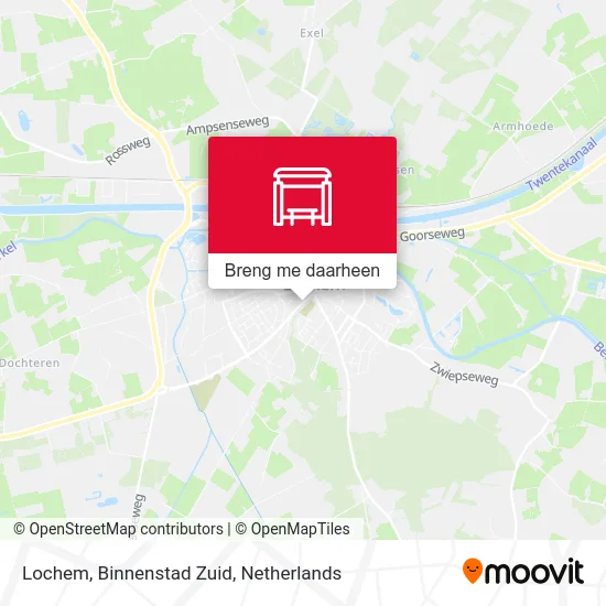 Lochem, Binnenstad Zuid kaart