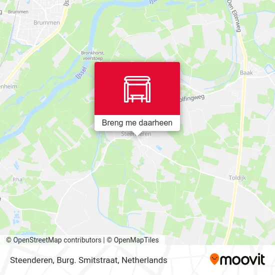 Steenderen, Burg. Smitstraat kaart