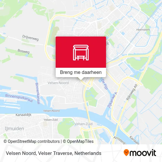 Velsen Noord, Velser Traverse kaart