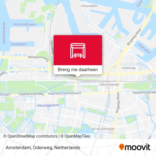 Amsterdam, Oderweg kaart