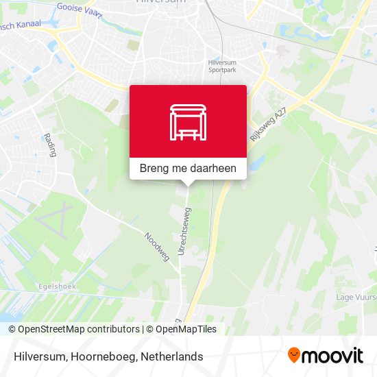 Hilversum, Hoorneboeg kaart