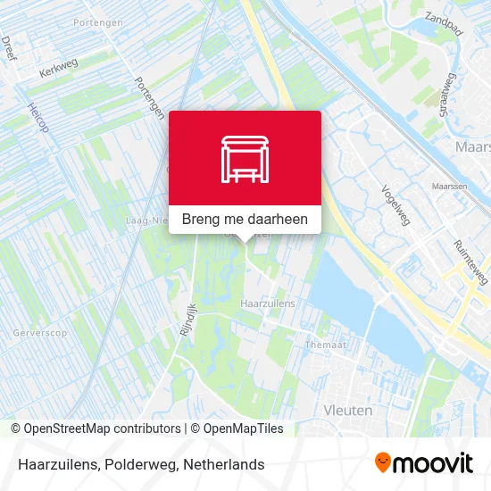 Haarzuilens, Polderweg kaart