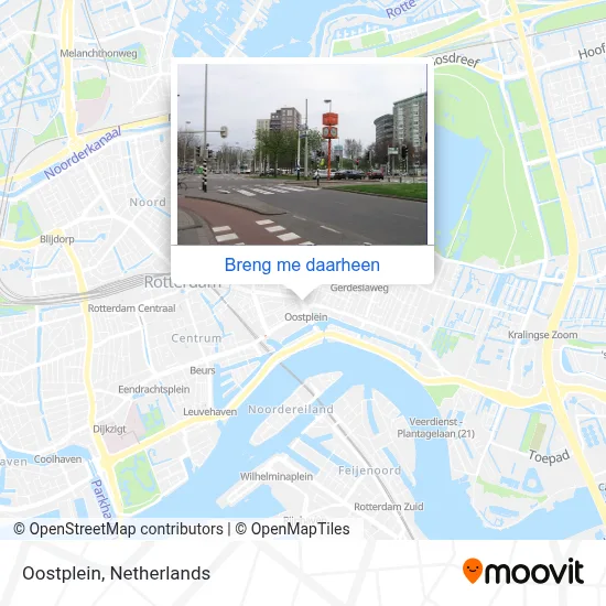 Oostplein kaart