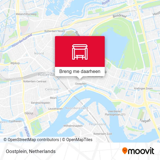 Oostplein kaart