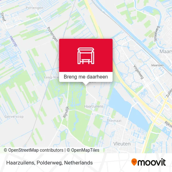 Haarzuilens, Polderweg kaart