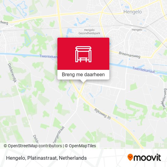 Hengelo, Platinastraat kaart