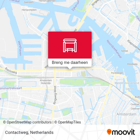 Contactweg kaart